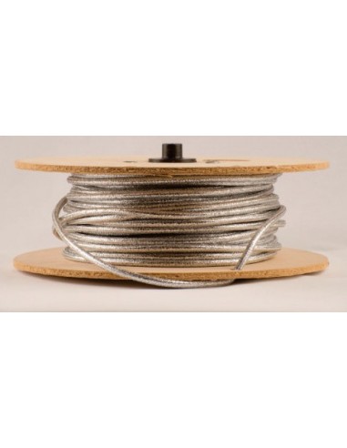 Mts. Cable Textil  T102 2  X   0.75   Gris (plateado)