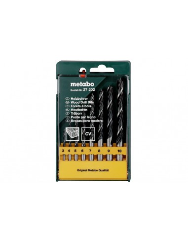 - Metabo 627202000 Set 8 Mechas Madera